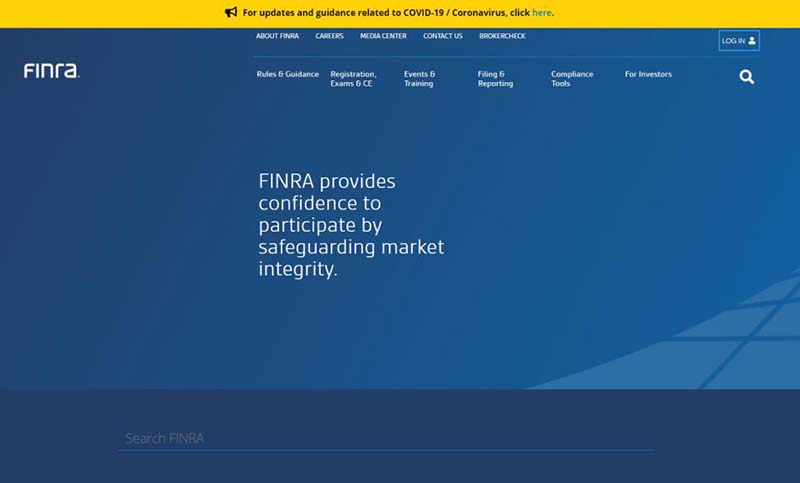 FINRA：美国金融业监管局