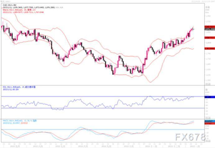 黄金市场分析：1860.50美元附近提供支撑，警惕美国12月CPI引发大幅回撤风险