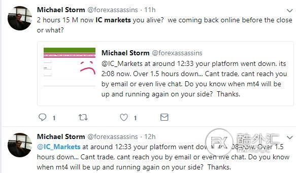 昨晚IC、激石和Axitrader叒叒出现系统故障