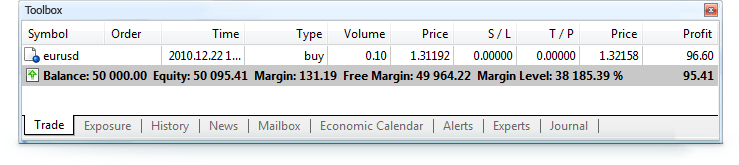 MetaTrader 5 客户端中的历史订单