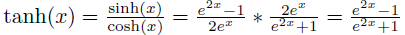 图 12. 双曲正切等式