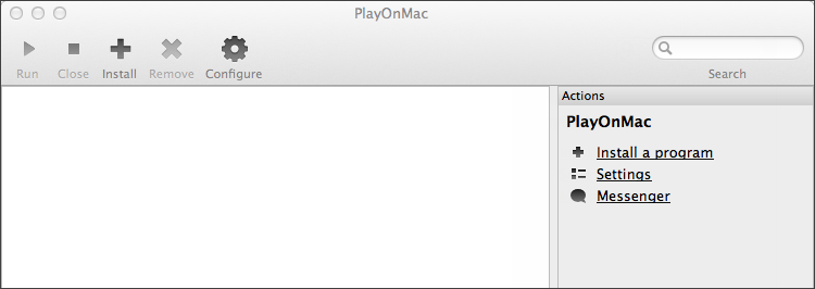 PlayOnMac 主窗口