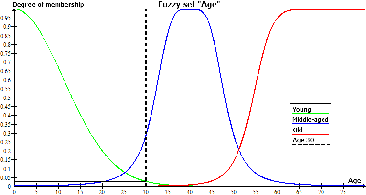 模糊集合 "年龄"